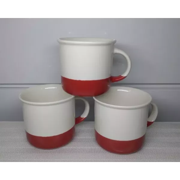 Taza porcelana doble color
